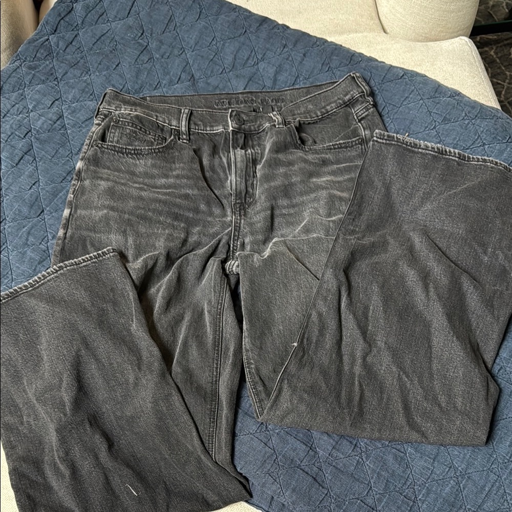 American Eagle Outfitters Black Wide Leg Pants